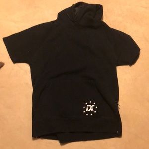 Mens short sleeve hoodie